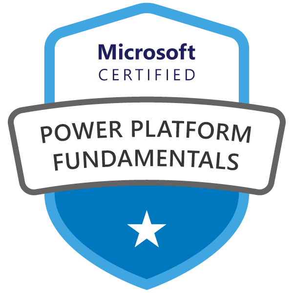 Microsoft Certified: Power Platform Fundamentals (PL-900)